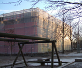 Verh&uuml;llte Turnhalle