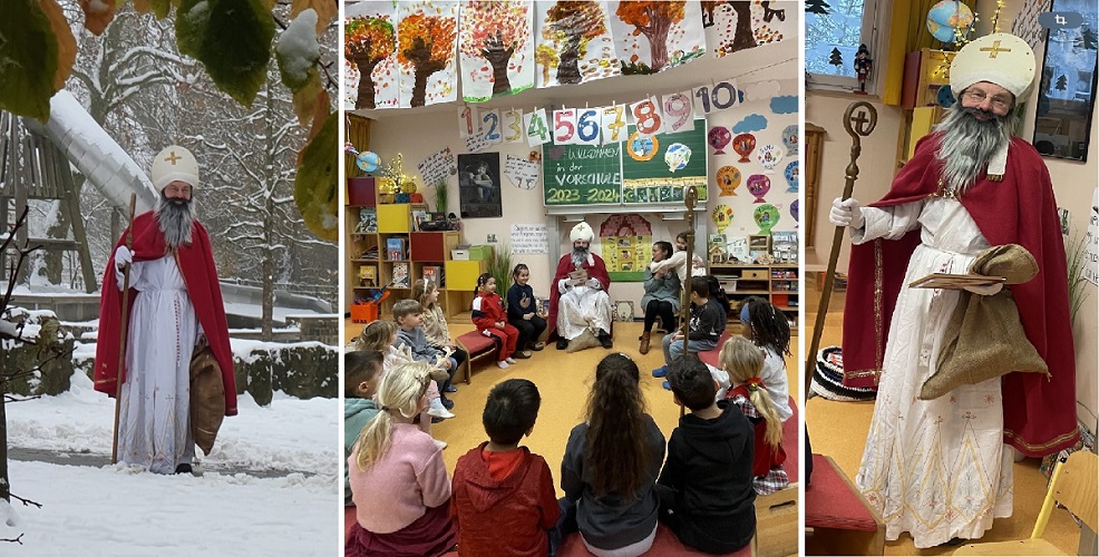 Der Nikolaus zu Besuch in der Vorschule