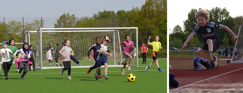 Impressionen vom Sportfest 2024: Laufen, Fu&szlig;ball, Werfen, Springen