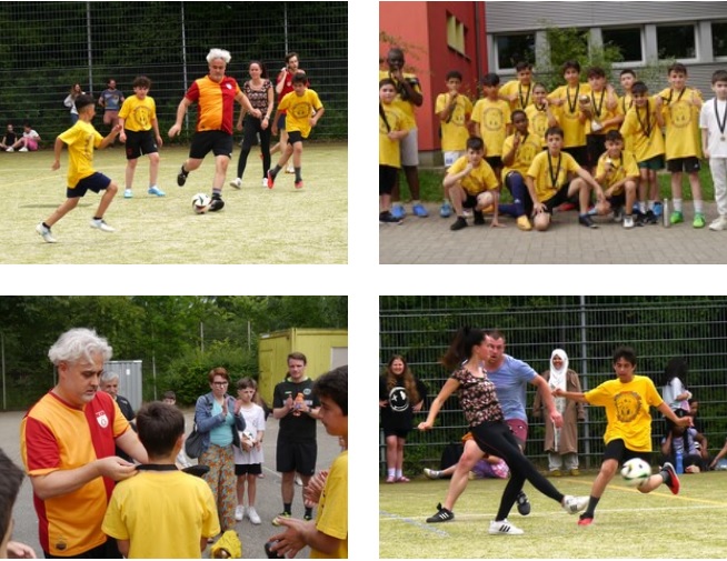 Eindr&uuml;cke vom Fu&szlig;ballspiel