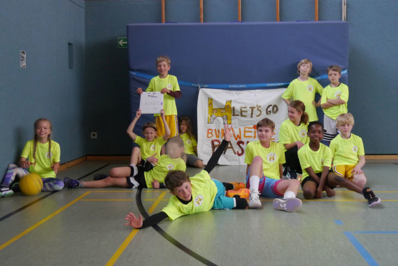 Spieltag Basketball-Grundschulliga Teamfoto