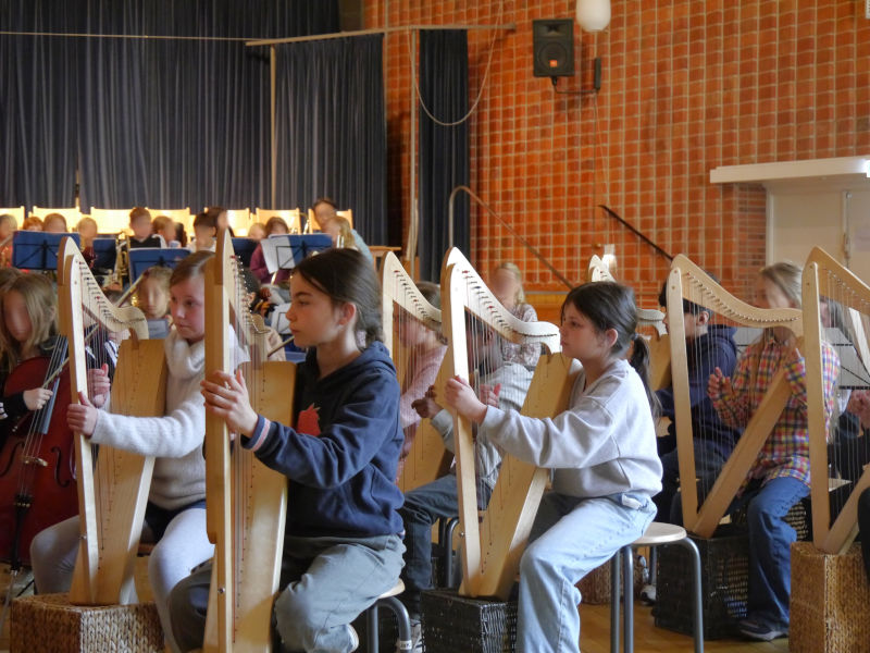 JeKi-Harfen-Kinder am Probentag JeKi-Harfen-Kinder am Probentag
